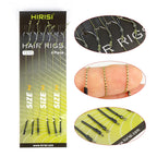Nova Ready-Made Carp Rigging Kit - High-Carbon Steel Hook Set with Rolling Swivels for Boilies & Corn