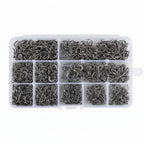 Nova Bulk Professional Fish Hook Kit – Multi-Size Barbed Hooks with Organized Tackle Box 1000pcs Nova Fishing & Outdoors