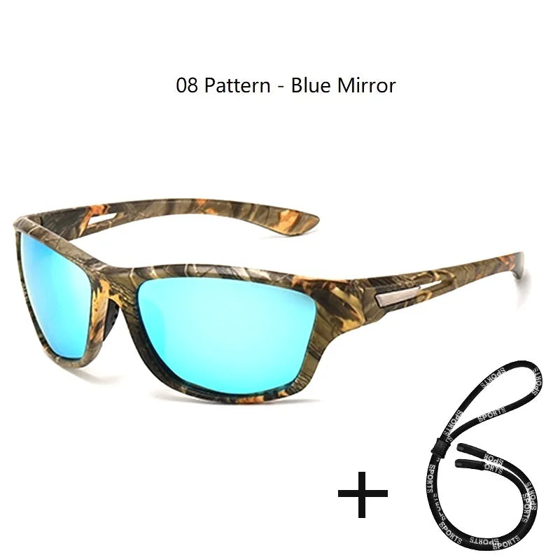 Nova Sport Polarized Sunglasses for Men and Women Driving Hiking Marine Fishing Glasses 08 Pattern Blue Nova Fishing & Outdoors
