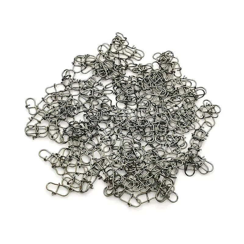 Nova Pin Swivels – Stainless Steel Rolling Swivel Lure Clips, Saltwater (50pc)