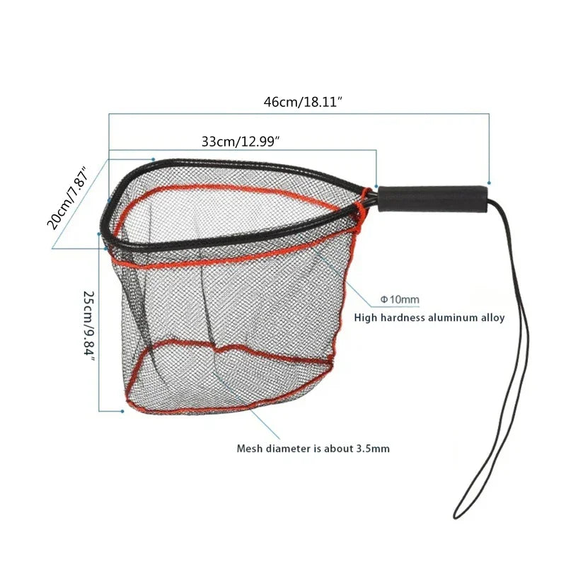 Floating Rubber-Coated Landing Net for Kayak and Fly Fishing Nova Fishing & Outdoors