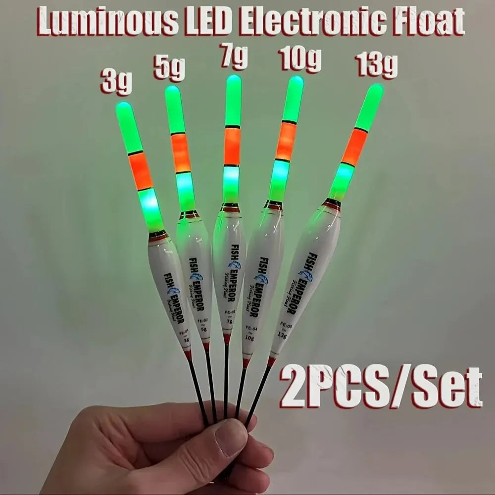 Nova Electronic Night Floats – LED Luminous Buoys for Night Fishing (2-Pack)