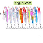Saltwater Metal Jigs 5-8pc Set – Shore & Deep Water Casting Lures 17G Nova Fishing & Outdoors