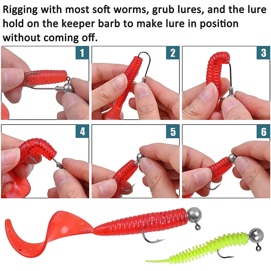 Jig Head Hook Assortment – 1g to 28g Weights for Soft Plastics Nova Fishing & Outdoors