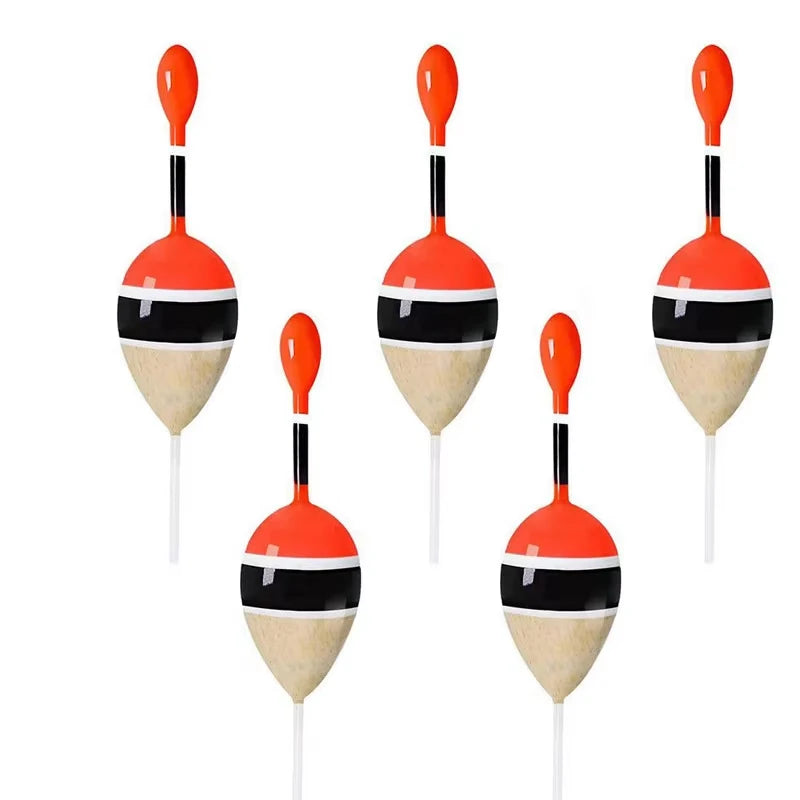 Nova Slip Bobber Kit – Balsa Slide Floats with Bobber Stops for Crappie & Bass (5-Pack) Wood 5g 5pcs Nova Fishing & Outdoors