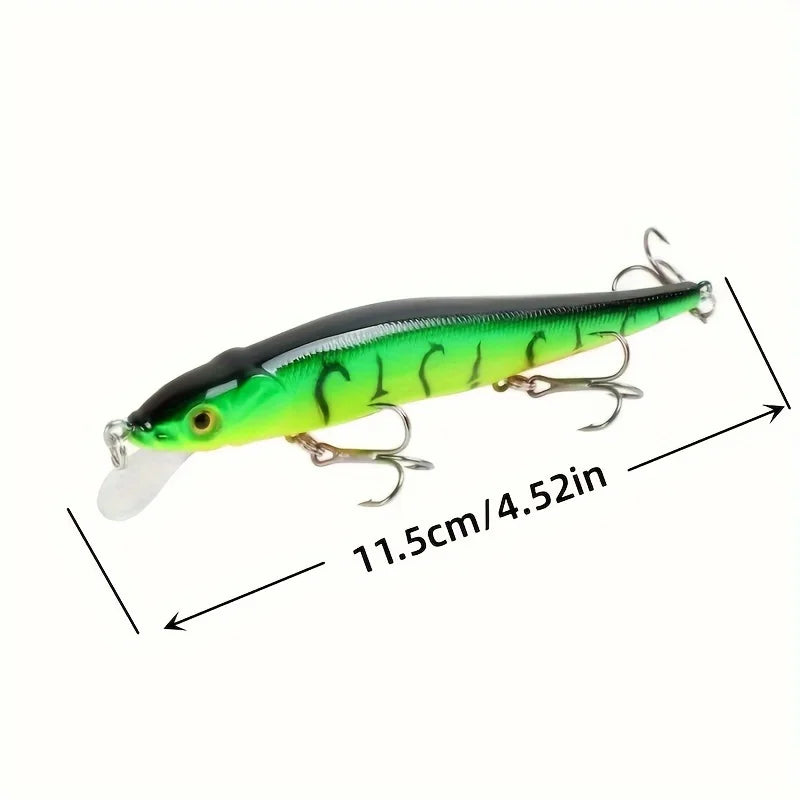4.5in Sinking Minnow Crankbait Hard Bait – Pike & Carp Lure Nova Fishing & Outdoors