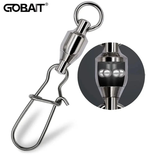 20-Piece Swivel Snap Connectors with Ball Bearing Rolling Ring - 20Pc Ball Bearing Nova Fishing & Outdoors