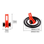 Universal 10-Piece Fishing Hook Keeper Set with Silicone Rings Nova Fishing & Outdoors