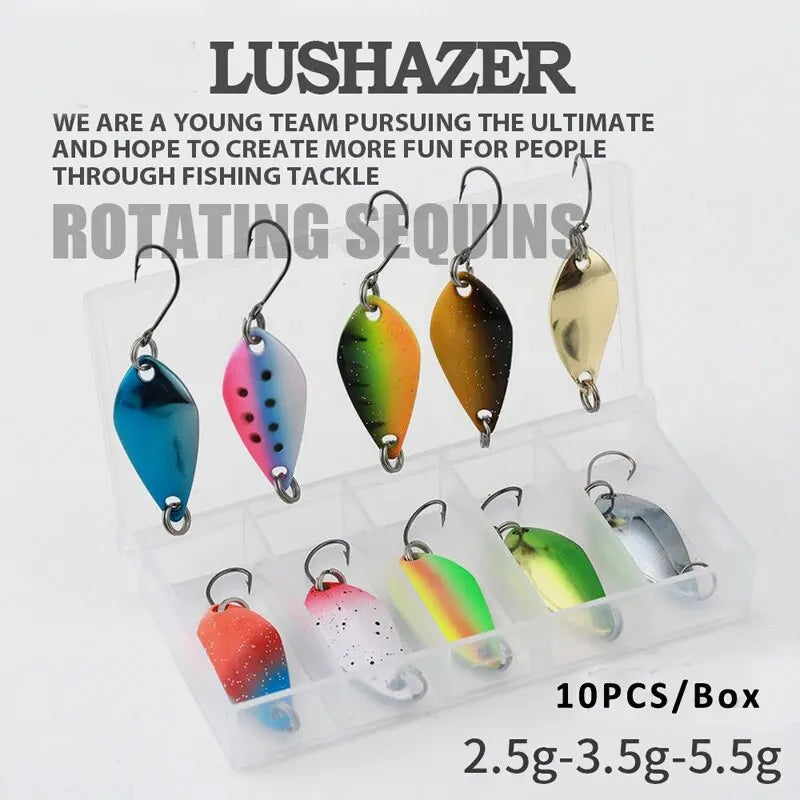 Multi-Weight Precision Metal Spoon Lure Set for Trout and Bass Nova Fishing & Outdoors