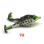 5-15 Piece Realistic Topwater Prop-Frog Lures Kit with Weedless Hooks 5-15 Pieces Nova Fishing & Outdoors