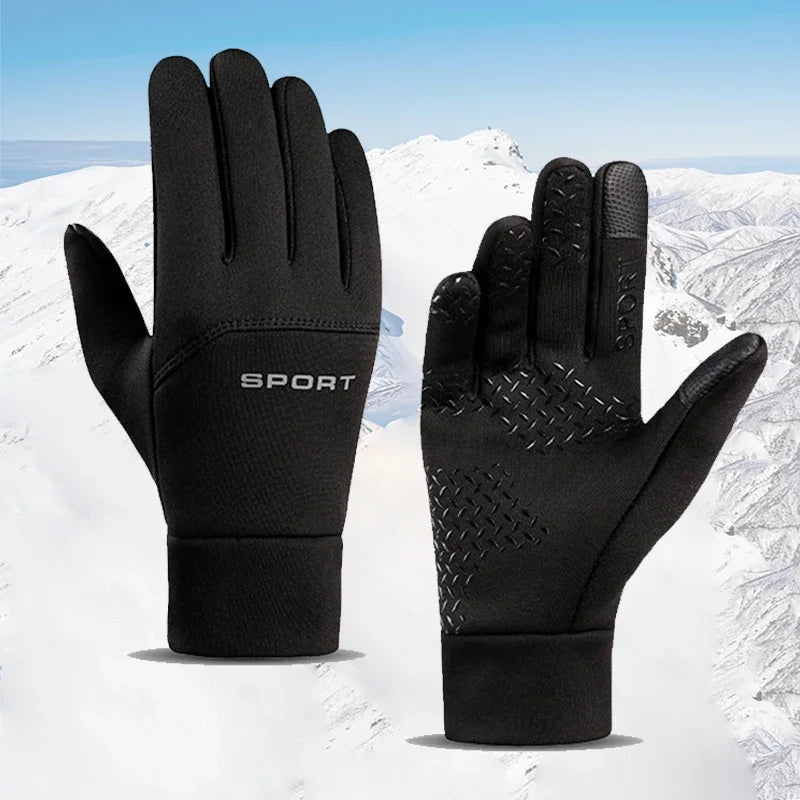 Thermal Neoprene Fishing Gloves – Insulated Windproof Full-Finger Cold Weather Pair Black Nova Fishing & Outdoors