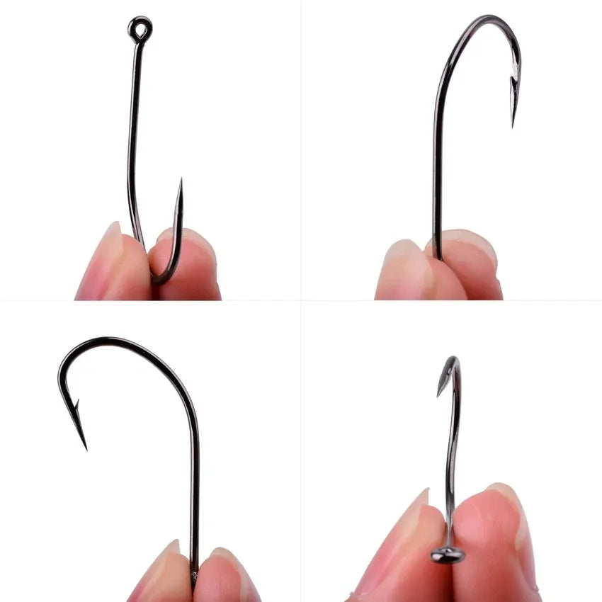 Nova Octopus Barbed Circle Hooks – Bulk Box, High Carbon Steel Catfish & Saltwater Hooks (50/100pc)