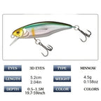 52mm Sinking Minnow Jerkbait – Hard Bait for Bass & Pike - 52Mm 4 5G
