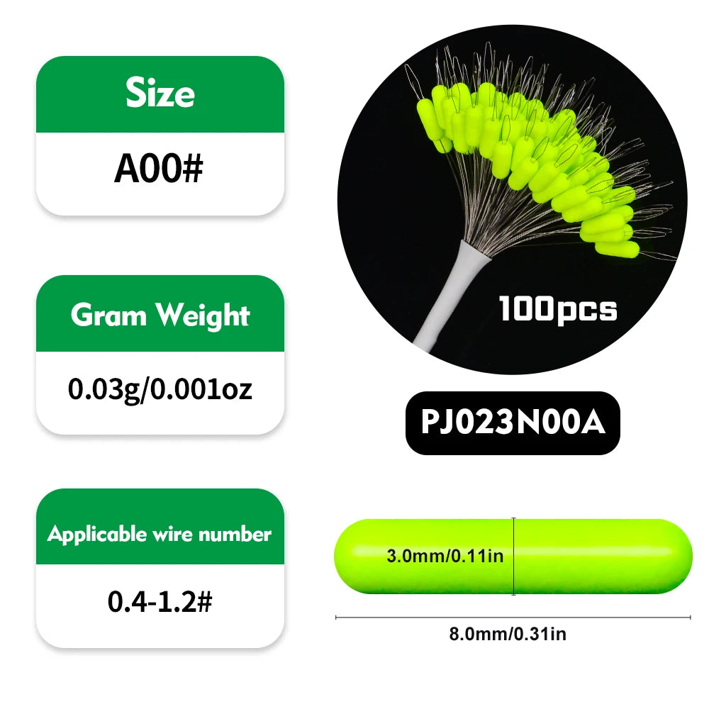 Nova Rubber Bobber Stoppers – Bulk Oval Float Stops for Slip Bobber Rigs (100pc)