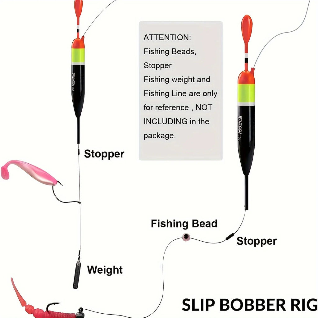 Nova Premium Balsa Slip Float Kit – Floats, Bobber Stops & Weights, Saltwater & Freshwater (5pc)