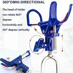 360° Adjustable Fishing Rod Holder, Heavy Duty Portable Foldable Stand with Ground Spike for Bank & Catfishing, Rust-Proof Nova Fishing & Outdoors