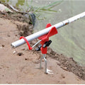 360° Adjustable Fishing Rod Holder, Heavy Duty Portable Foldable Stand with Ground Spike for Bank & Catfishing, Rust-Proof Red Nova Fishing & Outdoors