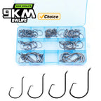 Nova Circle Hook Kit – 90-210pc Offset Saltwater & Surf Hook Assortment Box