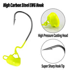 Nova Ned Rig Jig Heads – Weedless Swinging EWG Heads for Crappie & Bass (3/5-Pack)