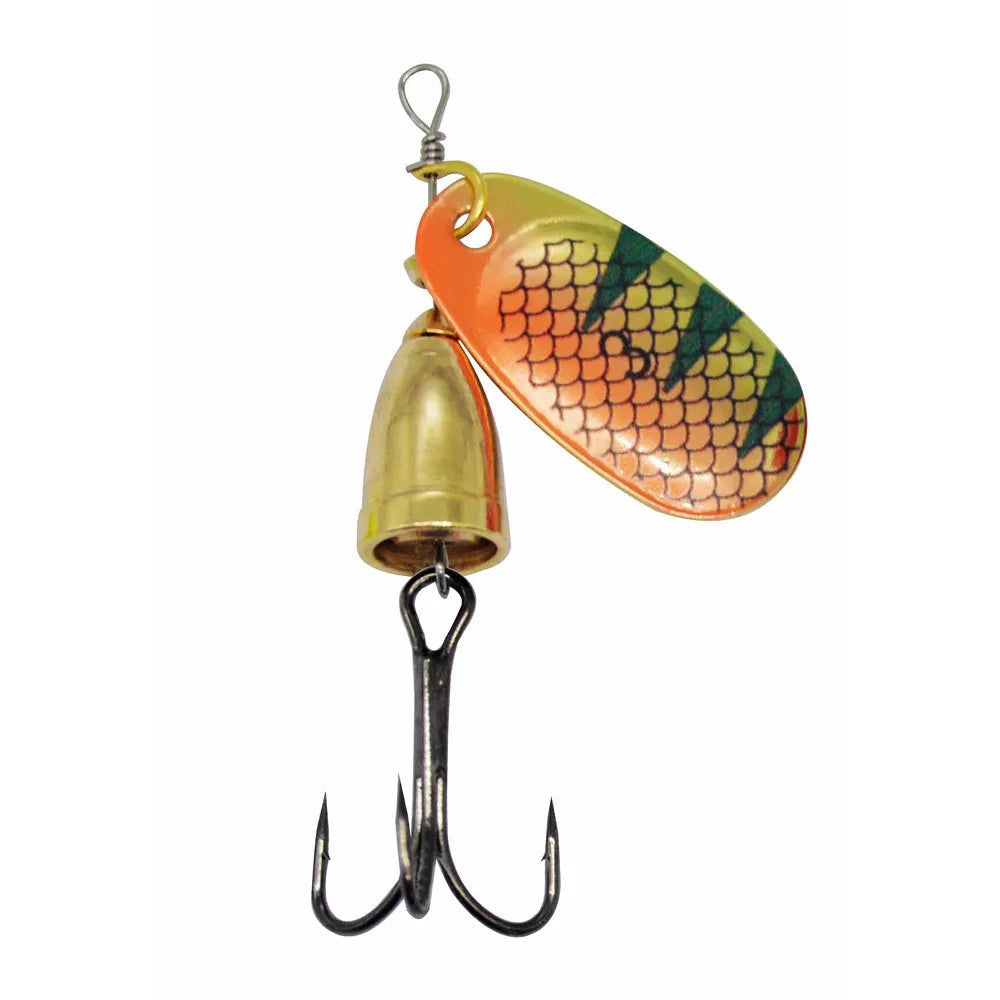 8g Copper Bell Sonic Spinner Bait with Rotating Metal Sequins Gold Grid 8g Nova Fishing & Outdoors