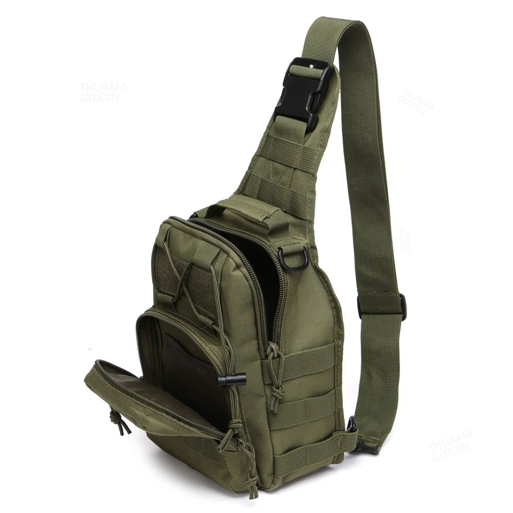 Nova Tactical Sling Shoulder Bag Waterproof Crossbody Backpack for Fishing Camping Everyday Carry