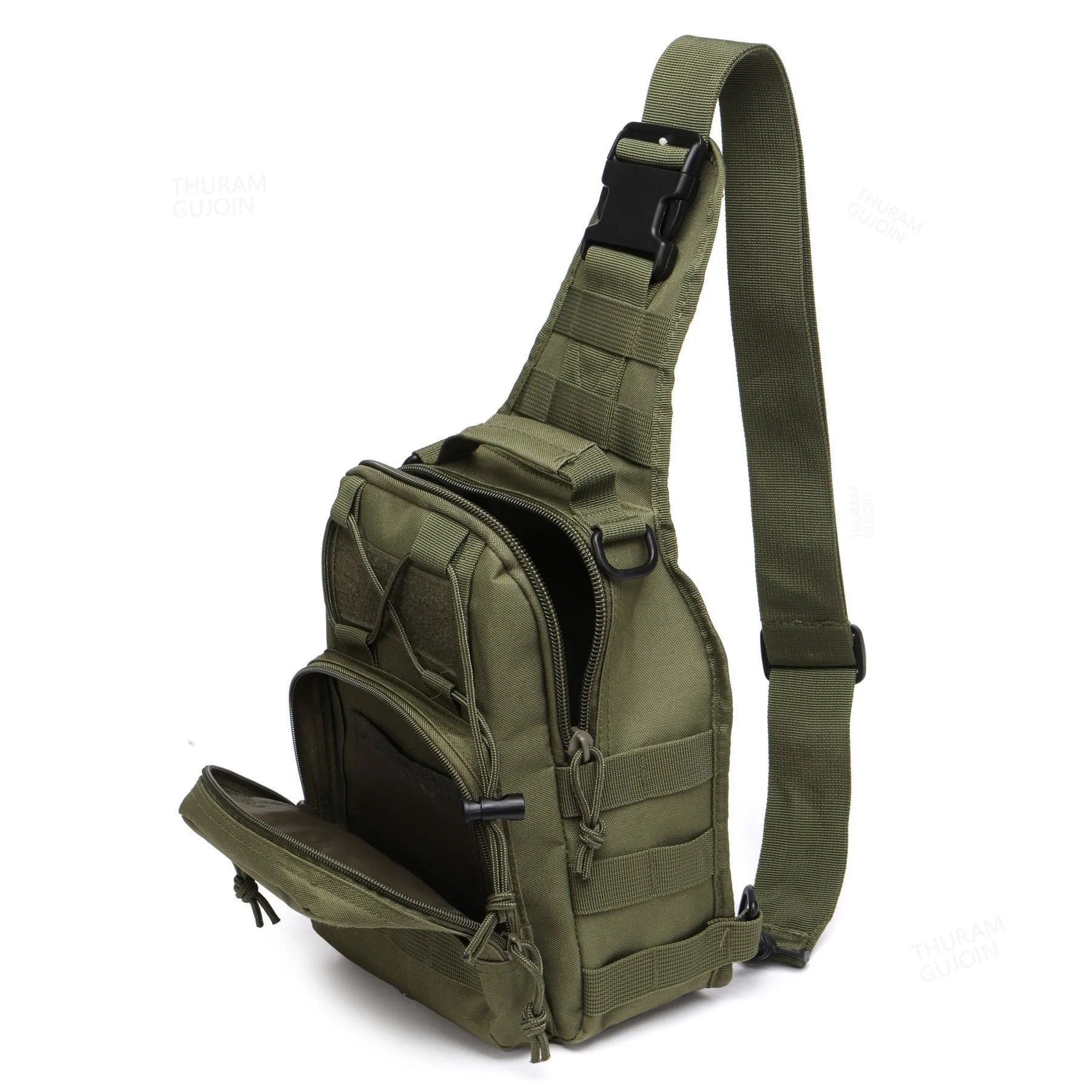 Nova Tactical Sling Shoulder Bag Waterproof Crossbody Backpack for Fishing Camping Everyday Carry