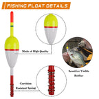 Nova Wood Slip Bobbers – Spring Stick Floats for Crappie & Panfish (5-Pack)