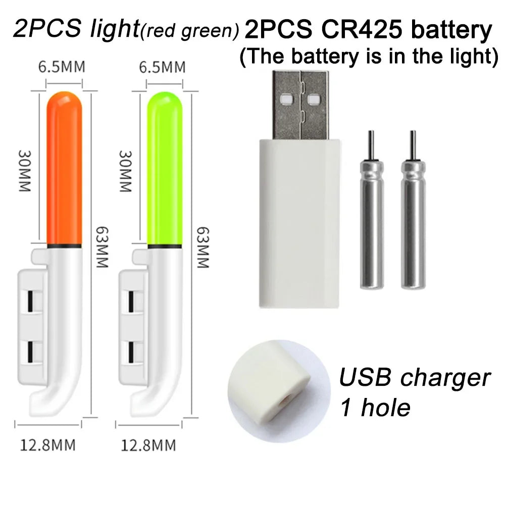 Nova Rechargeable Night Fishing Light – USB LED Rod Tip & Float Light, Waterproof Light CR425 charge 1 Nova Fishing & Outdoors