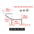 Nova Stinger Rig Kit – UV 2X Treble Hooks with Weighted Swivel for Pike & Bass Swimbaits