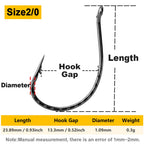Nova Drop Shot Hooks – Bulk High Carbon Steel Worm Hooks for Bass & Perch (50pc)