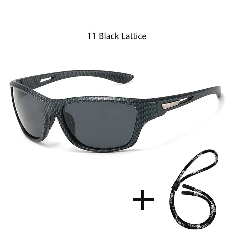 Nova Sport Polarized Sunglasses for Men and Women Driving Hiking Marine Fishing Glasses 11 Black Lattice Nova Fishing & Outdoors