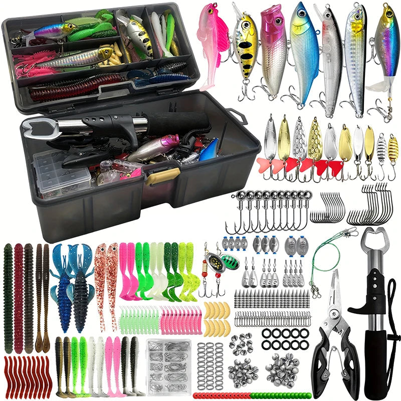 Nova 411-Piece Lure Kit – Complete Tackle Box for Trout, Pike & Bass W O Bag Nova Fishing & Outdoors