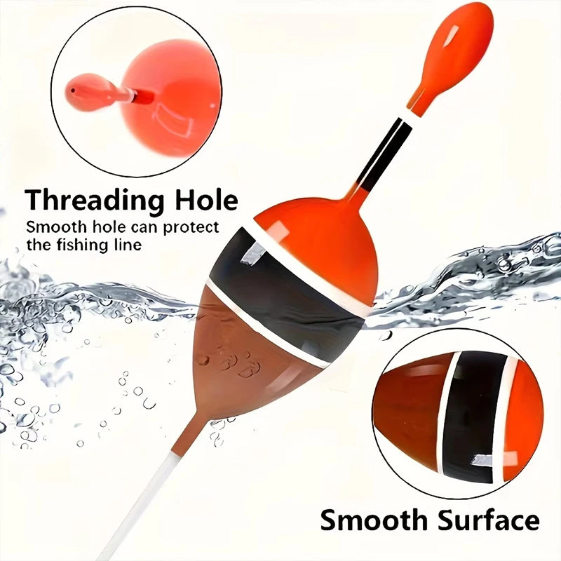 Nova Slip Bobber Kit – Balsa Slide Floats with Bobber Stops for Crappie & Bass (5-Pack)