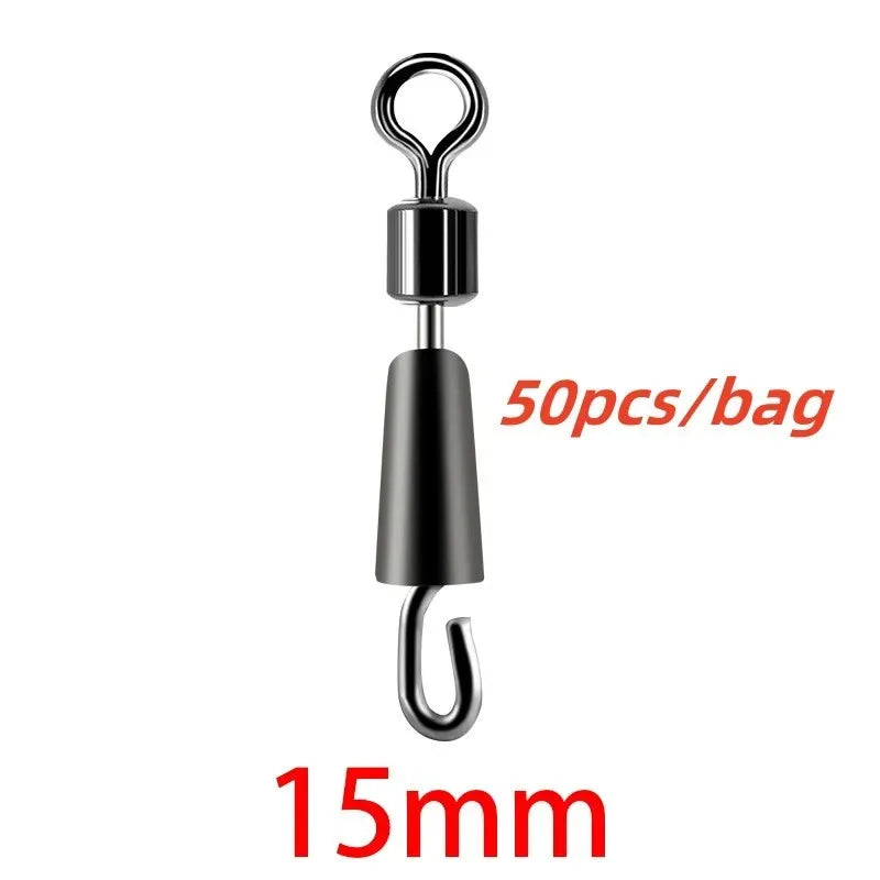 Ball Bearing Swivels – 30/50pc Solid Ring Connectors for Fishing Line 15mm (0.59 in) - 50 pieces Nova Fishing & Outdoors
