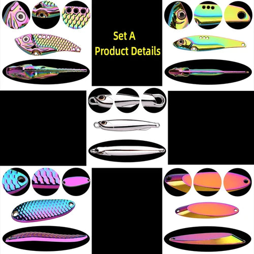 5-Piece Sinking Metal VIB Vibration Lure Set Nova Fishing & Outdoors