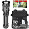 Nova 2000LM High-Power Tactical Flashlight Waterproof Searchlight for Camping Fishing Hunting
