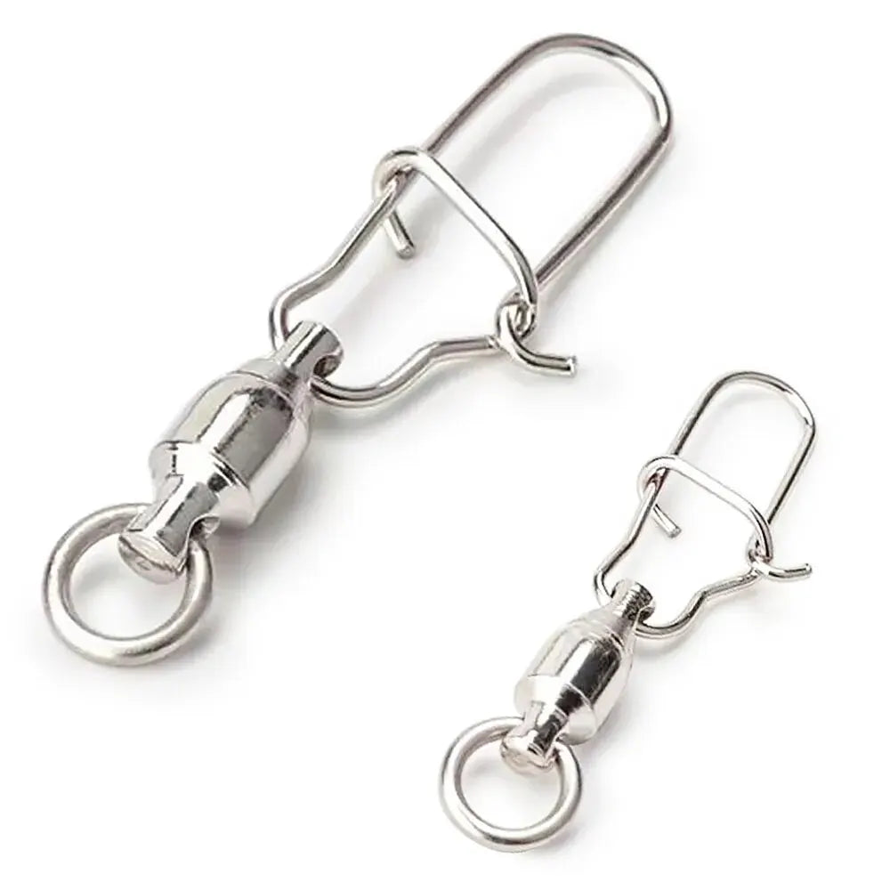 20-Piece Swivel Snap Connectors with Ball Bearing Rolling Ring - 20Pc Ball Bearing Nova Fishing & Outdoors