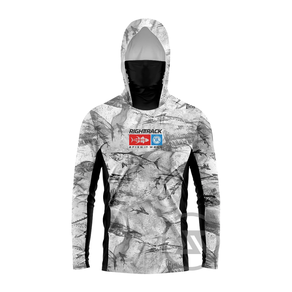 Nova Men's Mask Hoodies Fishing Clothing UPF 50+ UV Hunting Climbing Jersey 2 Nova Fishing & Outdoors