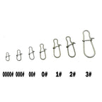 Nova Pin Swivels – Stainless Steel Rolling Swivel Lure Clips, Saltwater (50pc)
