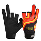 Summer Fishing Gloves – Three-Finger Ice Silk Design for Hot Weather Red Nova Fishing & Outdoors