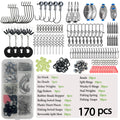 Nova Professional All-In-One Fishing Tackle Kit – 410-Piece Organizer with Hooks, Sinkers & Swivels 1-170pcs Nova Fishing & Outdoors