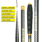 BAKAWA Ultralight Hard Carbon Fiber Hand Fishing Rod Telescopic 3.6M 4.5M 5.4M 6.3M 7.2M Stream Pole Mini Travel Carp Tackl Nova Fishing & Outdoors
