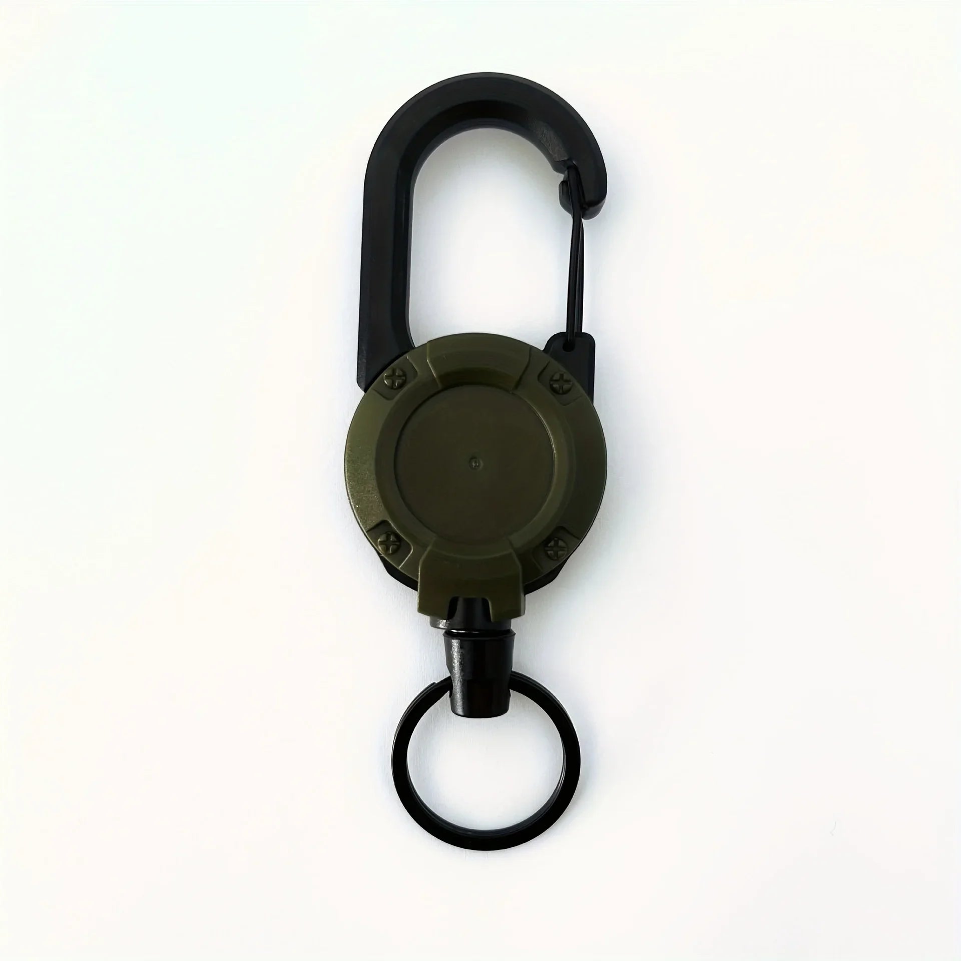 Heavy-Duty Retractable Tool Lanyard with Carabiner Clip Black (1 Piece) Nova Fishing & Outdoors