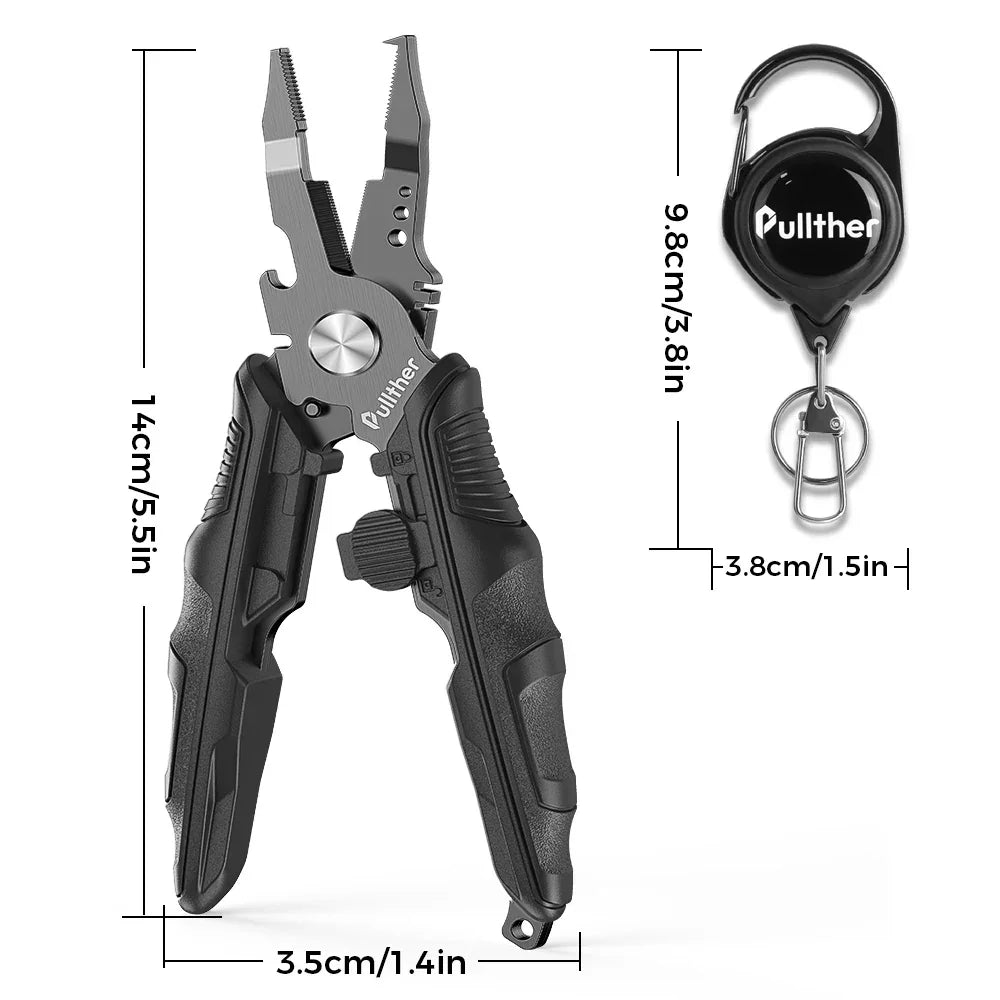 Multifunctional Stainless Steel Fishing Pliers and Line Scissor Tool Clip Nova Fishing & Outdoors