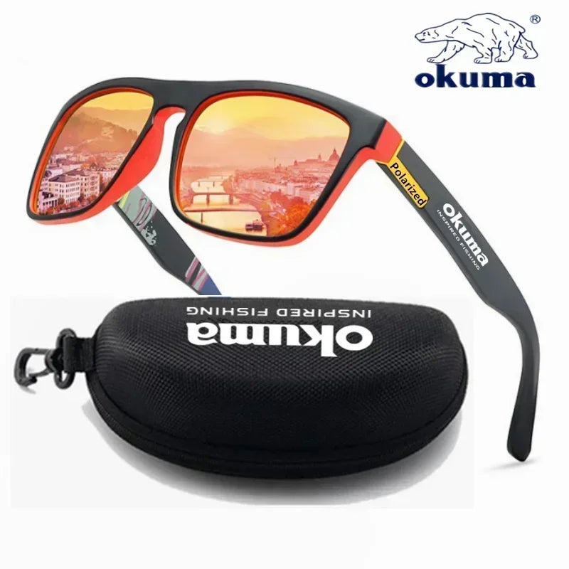 Okuma polarized sunglasses UV400 for men and women red with box Nova Fishing & Outdoors