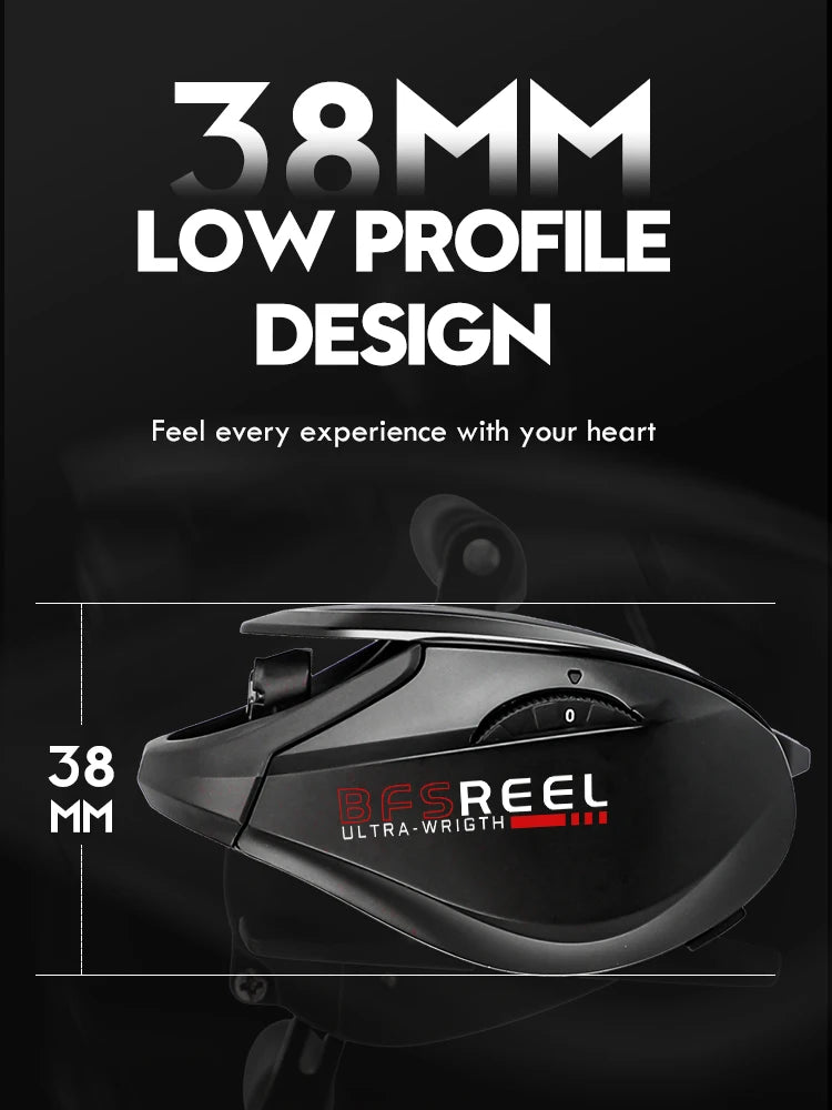 Ultralight Baitcasting Reel – 160g, 7.2:1 Gear Ratio, 6+1 Bearings Nova Fishing & Outdoors