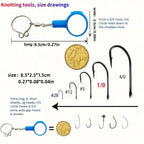 Nova Multifunctional Fishing Gadgets - 2-Pack Outdoor Fishing Line Knotter & Safe Hook Safe Guard Gea