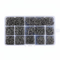 Fishing Hooks Carbon Steel Strong Sharp Silver Circle Fishhook 3#-12# 1600PCS Nova Fishing & Outdoors