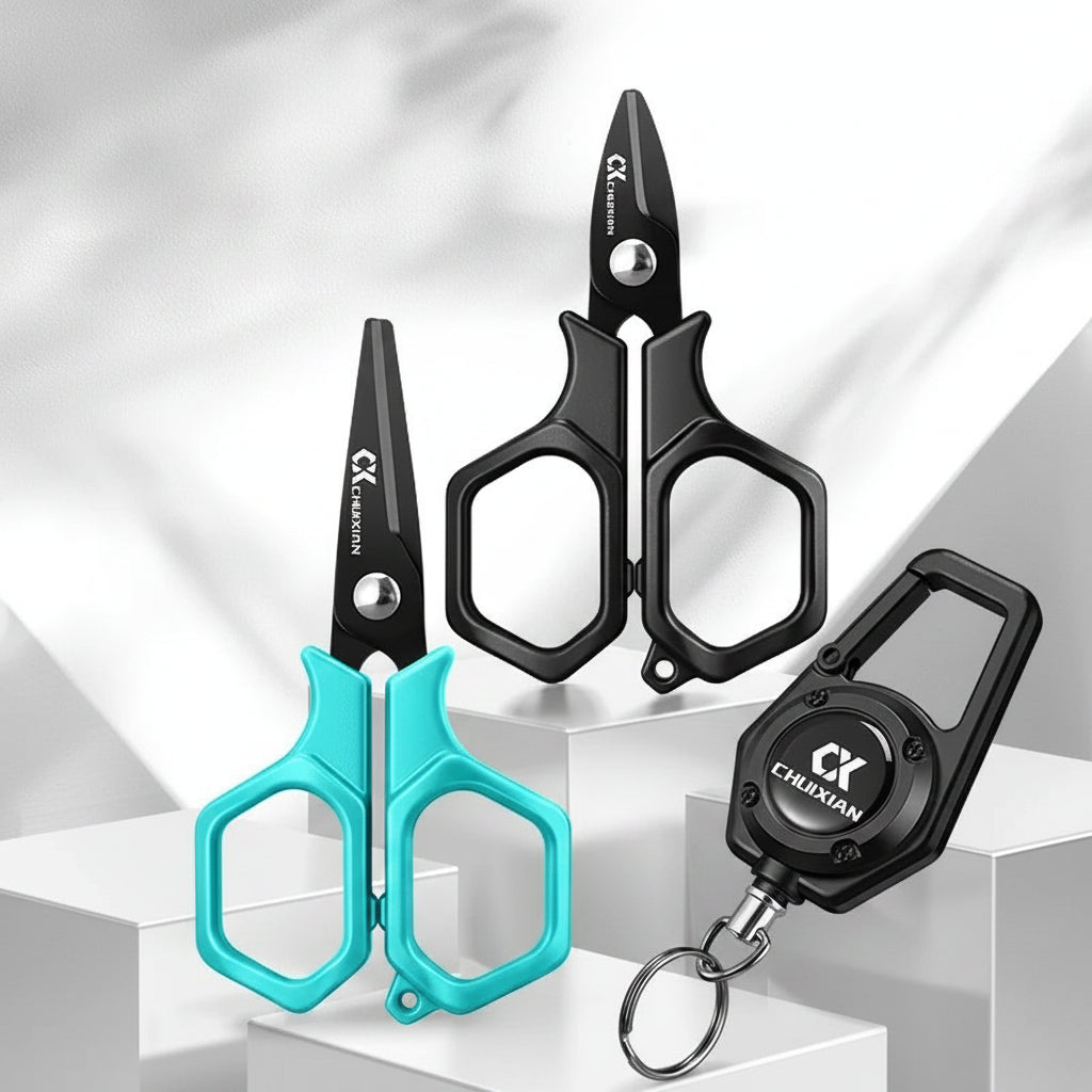 Titanium Plated Fishing Scissors – PE Braid Line Cutter - Titanium Coated Nova Fishing & Outdoors