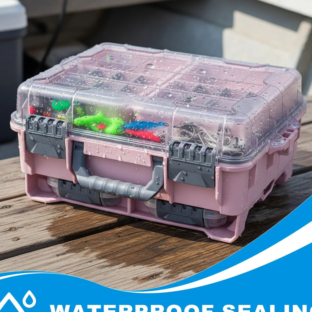 Nova Professional Waterproof Fishing Tackle Box – Compact, Durable Organizer in Pink United States Nova Fishing & Outdoors